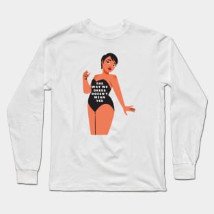 my body my choice womens feminist Long Sleeve T-Shirt